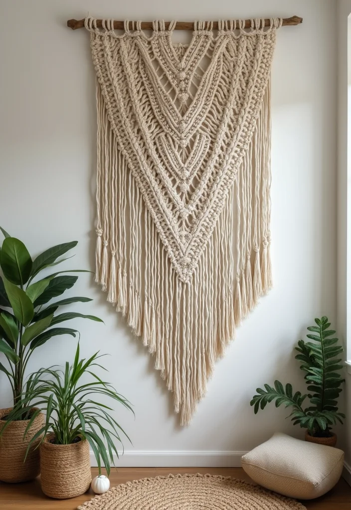 Home Decor DIY Ideas Creative Crafts: A Fun Guide with 19 Artistic Inspirations - 12. Macrame Wall Hangings