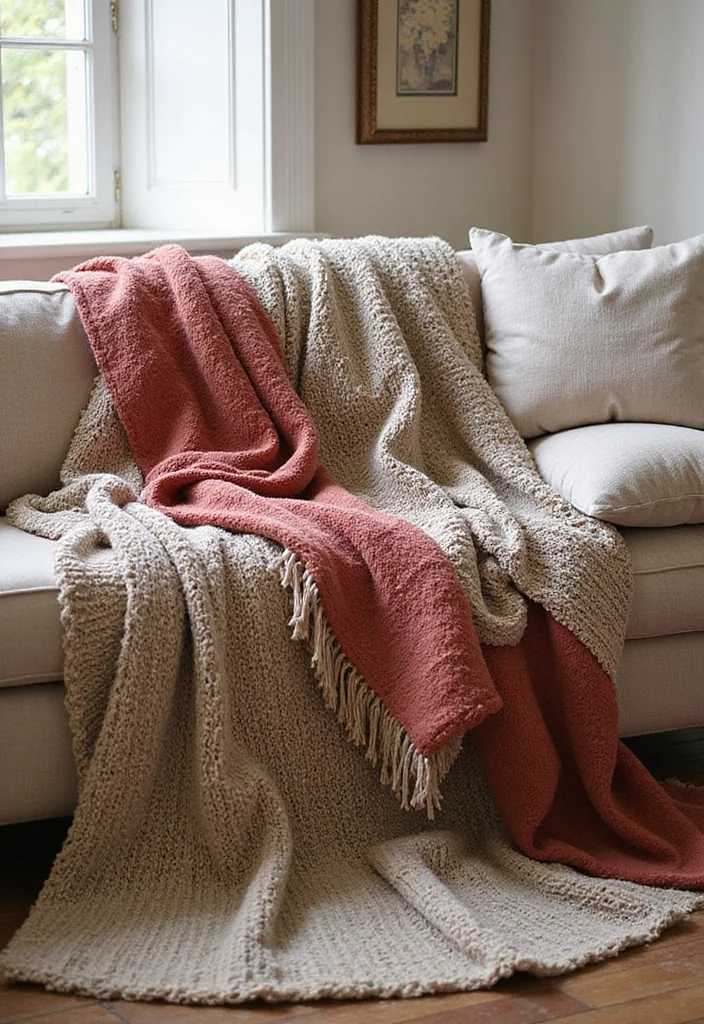 Home Decor DIY Ideas Creative Crafts: A Fun Guide with 19 Artistic Inspirations - 18. Decorative Throw Blankets