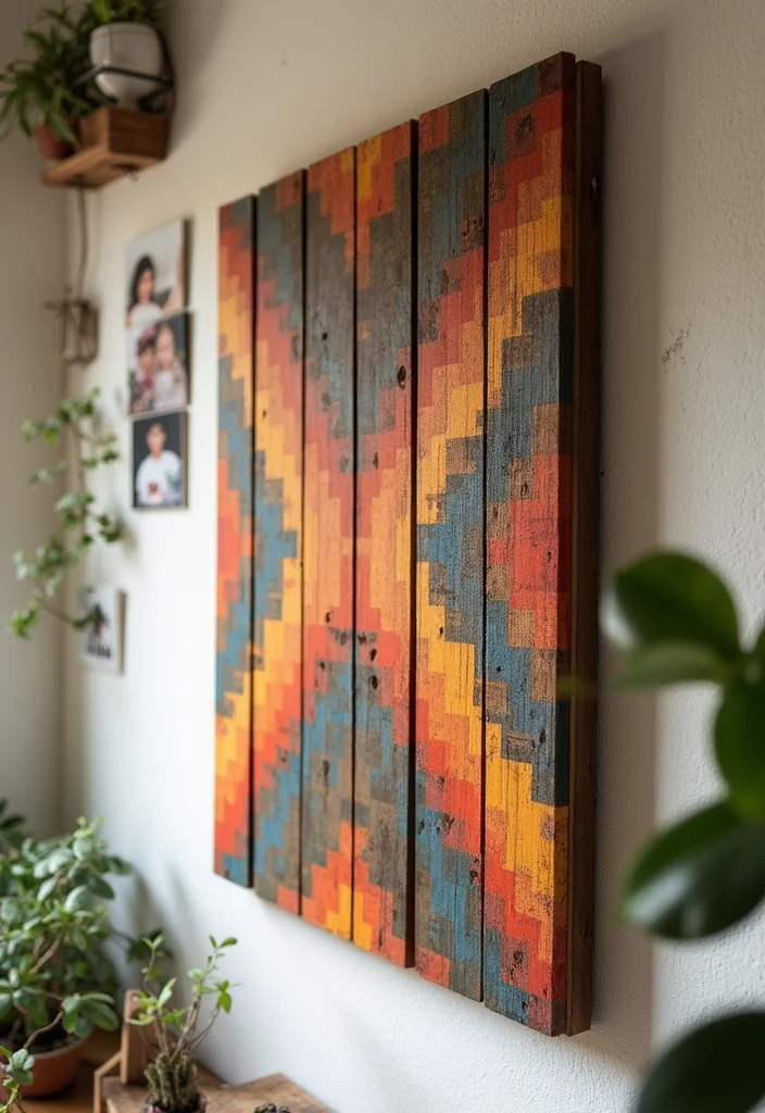 Home Decor DIY Ideas Creative Crafts: A Fun Guide with 19 Artistic Inspirations - 3. Wooden Pallet Wall Art