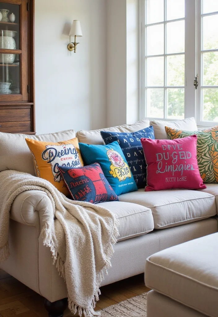 Home Decor DIY Ideas Creative Crafts: A Fun Guide with 19 Artistic Inspirations - 5. T-shirt into Pillow Covers