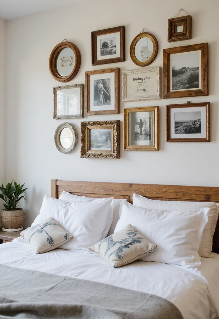 Mirror Wall Decor Bedroom DIY: An Elegant Guide with 18 Reflective Inspirations - 3. Upcycled Mirror Frames as Wall Art