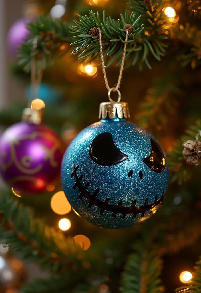 Nightmare Before Christmas DIY Decor: A Spooky Holiday Guide with 19 Fun Inspirations - 10. Custom Christmas Ornaments