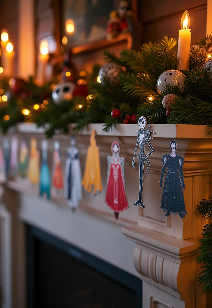 Nightmare Before Christmas DIY Decor: A Spooky Holiday Guide with 19 Fun Inspirations - 12. DIY Nightmare Before Christmas Garlands