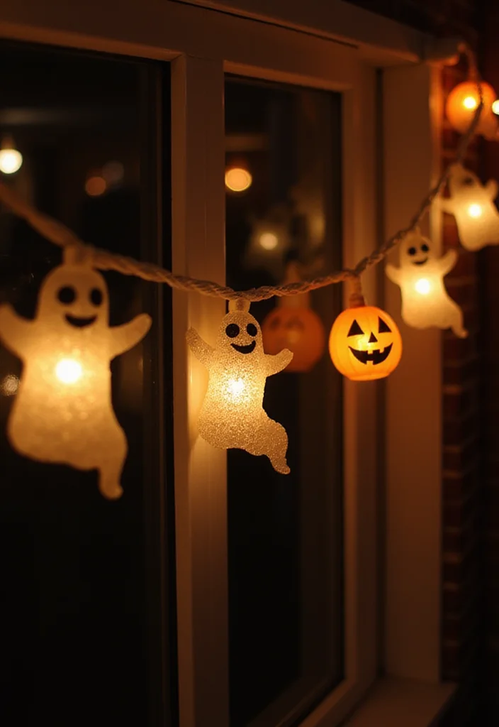 Nightmare Before Christmas DIY Decor: A Spooky Holiday Guide with 19 Fun Inspirations - 2. Spooky String Lights