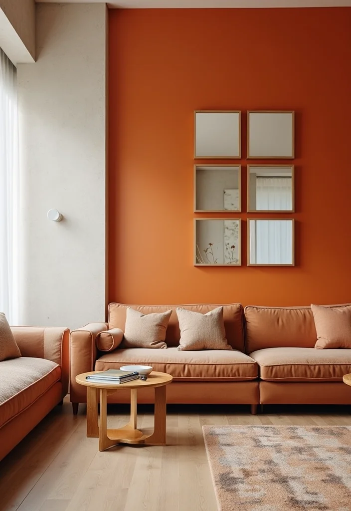 Square Mirror Wall Decor DIY: A Modern Home Guide with 20 Sleek Styling Concepts - 14. Mirror Panel Accent