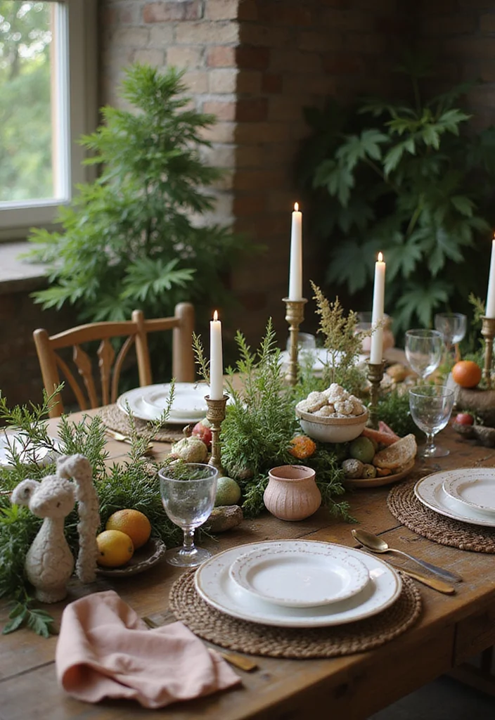 Therian Room Decor Ideas DIY: A Unique & Mythical Guide with 17 Styling Concepts - 12. Themed Tablescapes