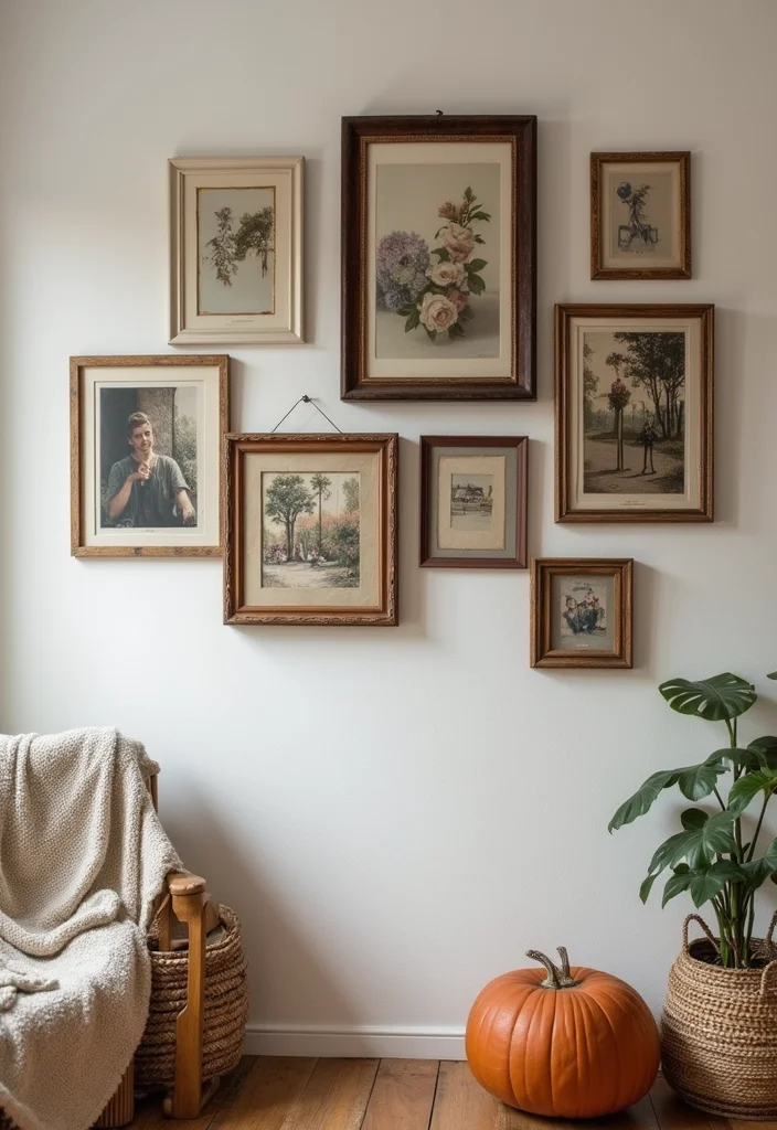 Unique DIY Home Decor Ideas: A Creative Guide with 17 Artistic Inspirations - 10. Vintage Frame Collage