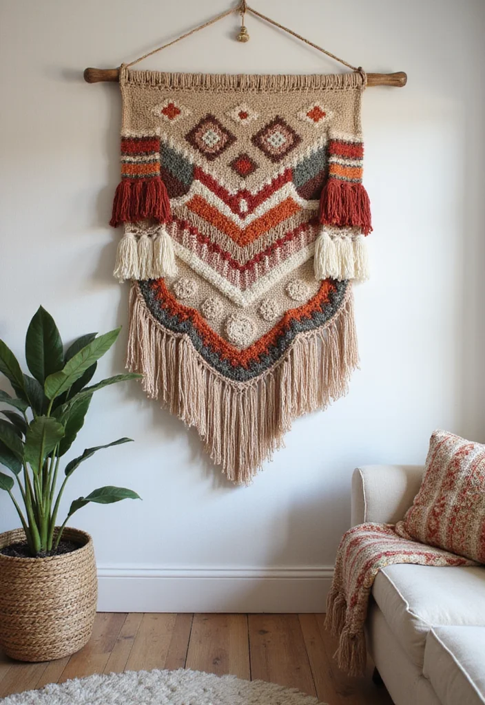 Unique DIY Home Decor Ideas: A Creative Guide with 17 Artistic Inspirations - 17. Artistic Wall Hangings