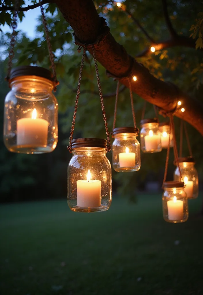 Unique DIY Home Decor Ideas: A Creative Guide with 17 Artistic Inspirations - 8. Glass Jar Lanterns