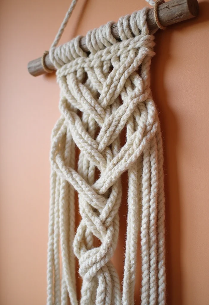 Wall Decor Bedroom DIY Creative: A Stylish Guide with 20 Unique Concepts - 1. Dreamy Macramé Wall Hanging