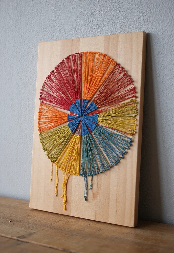 Wall Decor Bedroom DIY Creative: A Stylish Guide with 20 Unique Concepts - 4. Whimsical String Art