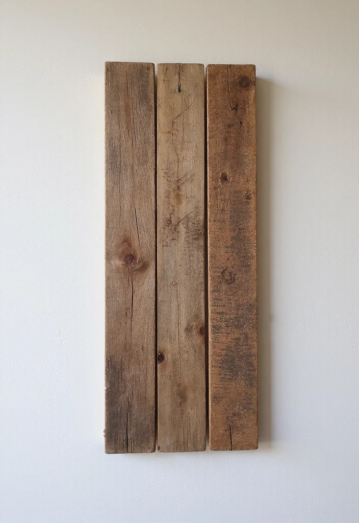 Wall Decor Bedroom DIY Creative: A Stylish Guide with 20 Unique Concepts - 7. Recycled Wood Art