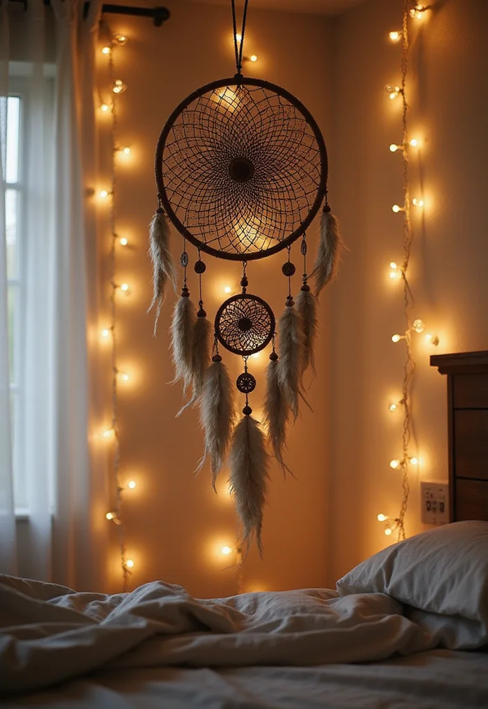Wall Decor Bedroom DIY Creative: A Stylish Guide with 20 Unique Concepts - 8. Dreamcatchers for Good Vibes