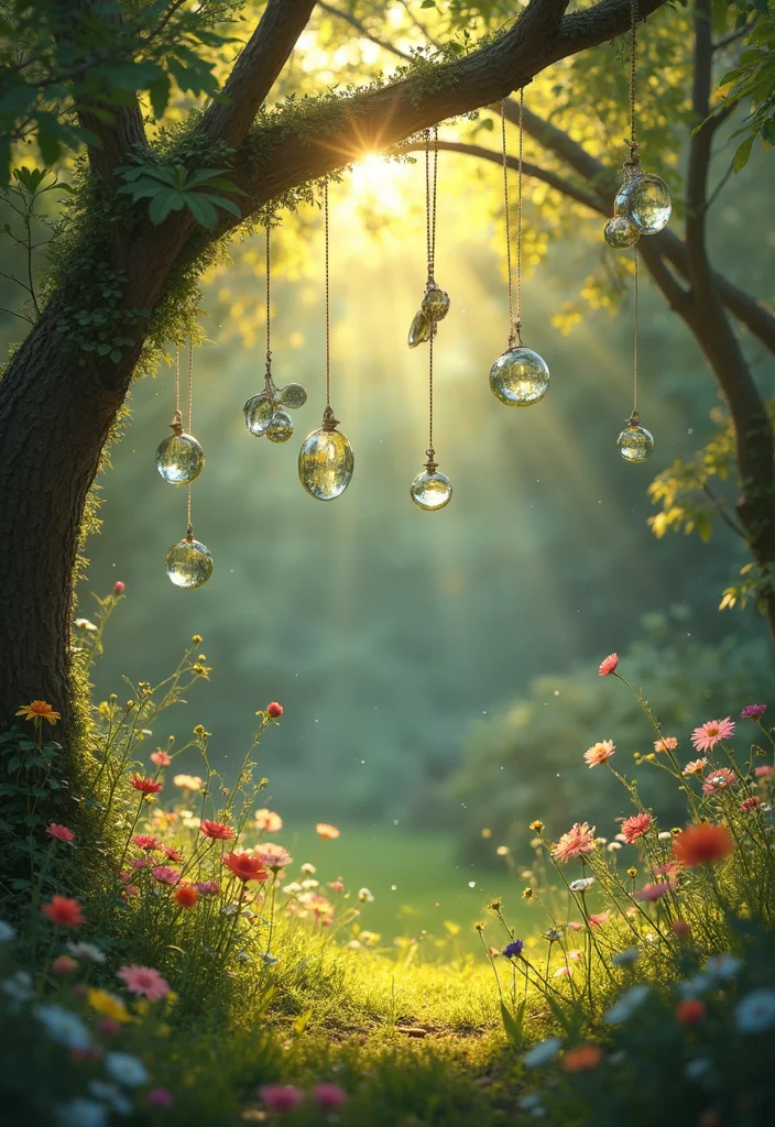 Walmart Mirror Wall Decor DIY: A Sleek Modern Guide with 20 Stylish Inspirations - 13. Hanging Mirror Garden