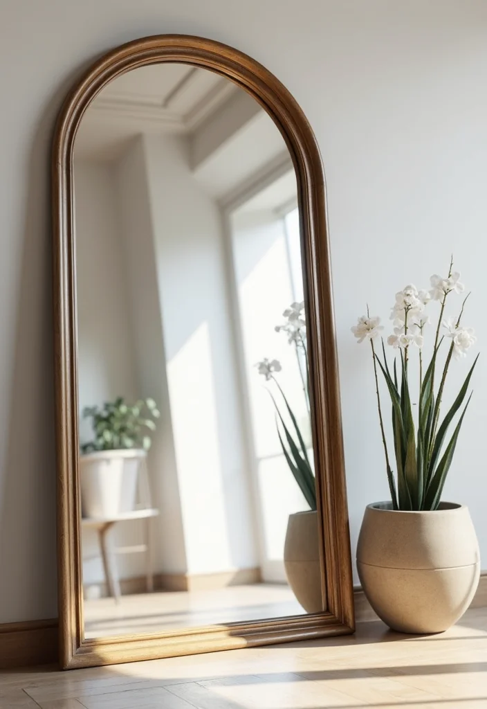 Walmart Mirror Wall Decor DIY: A Sleek Modern Guide with 20 Stylish Inspirations - 20. Large Statement Mirror