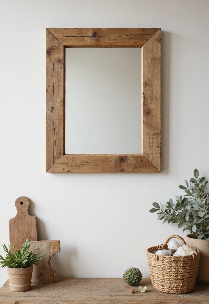 Walmart Mirror Wall Decor DIY: A Sleek Modern Guide with 20 Stylish Inspirations - 5. Rustic Wooden Pallet Mirrors