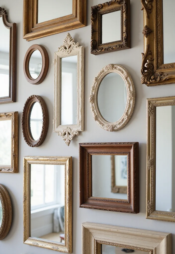 Walmart Mirror Wall Decor DIY: A Sleek Modern Guide with 20 Stylish Inspirations - 8. Mirror Wall Art with Frames