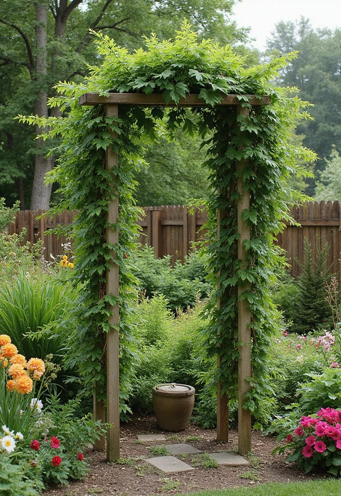 Yard Decor DIY Outdoor Projects: An Inspiring Guide with 20 Creative Outdoor Ideas - 19. DIY Garden Trellis
