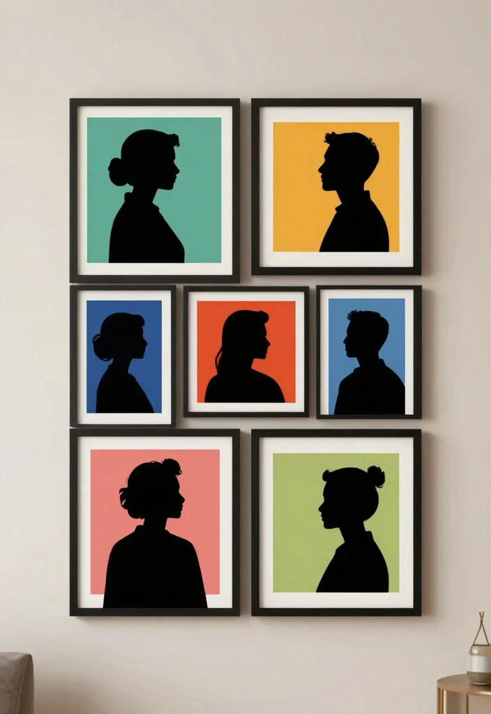 Anime Room Decor DIY: Best Blog Guide Featuring 20 Fan-Inspired Designs - 15. Character Silhouette Art 1