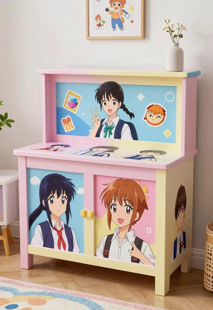 Anime Room Decor DIY: Best Blog Guide Featuring 20 Fan-Inspired Designs - 17. Themed Furniture Makeover 1