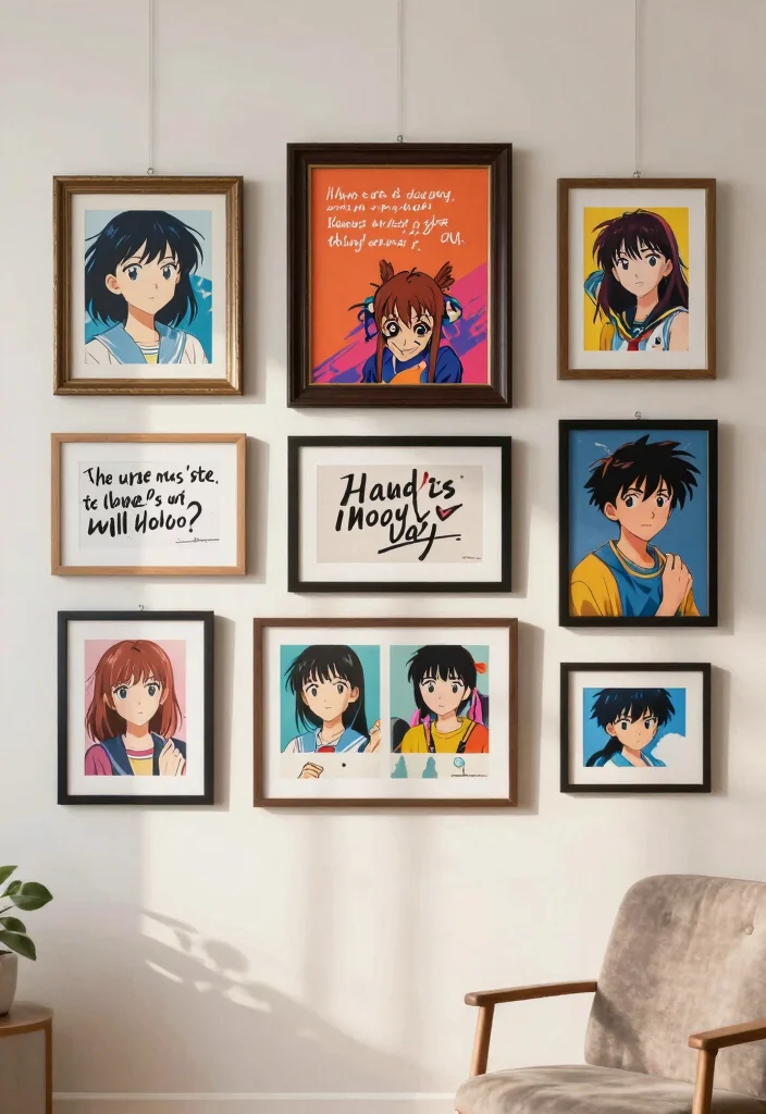 Anime Room Decor DIY: Best Blog Guide Featuring 20 Fan-Inspired Designs - 3. Personalized Anime Art Prints 1
