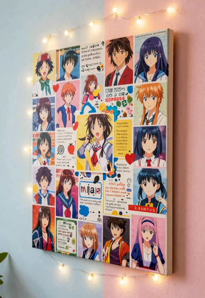 Anime Room Decor DIY: Best Blog Guide Featuring 20 Fan-Inspired Designs - 6. Custom Anime Wall Décor 1