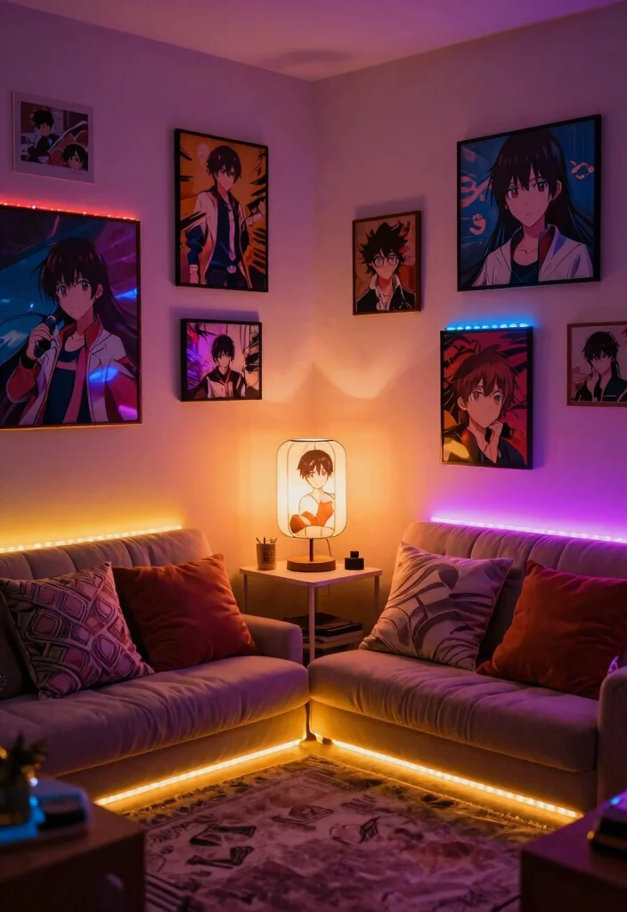 Anime Room Decor DIY: Best Blog Guide Featuring 20 Fan-Inspired Designs - 7. Anime-Themed Lighting 1