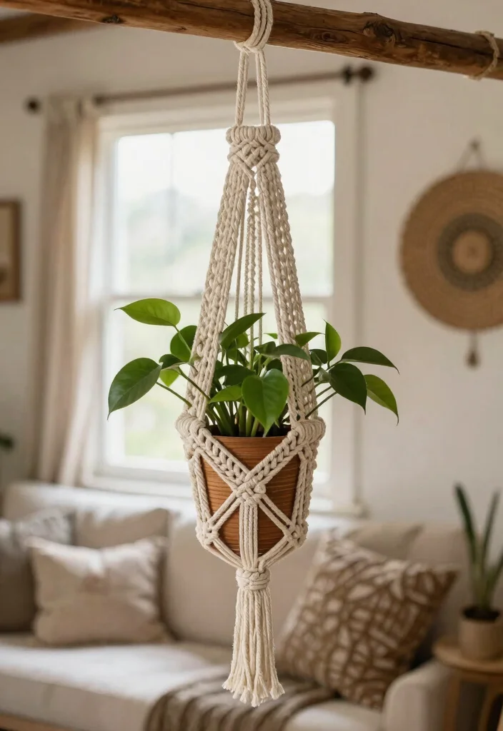 Boho Decor DIY Bohemian Homes: Best Blog Guide Featuring 19 Relaxed Styling Ideas - 1. Macramé Plant Hangers 1