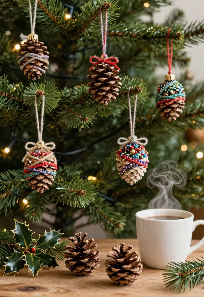 Christmas Decor Ideas DIY Crafts: Best Blog Guide with 18 Handmade Holiday Projects - 1. Rustic Pinecone Ornaments 1