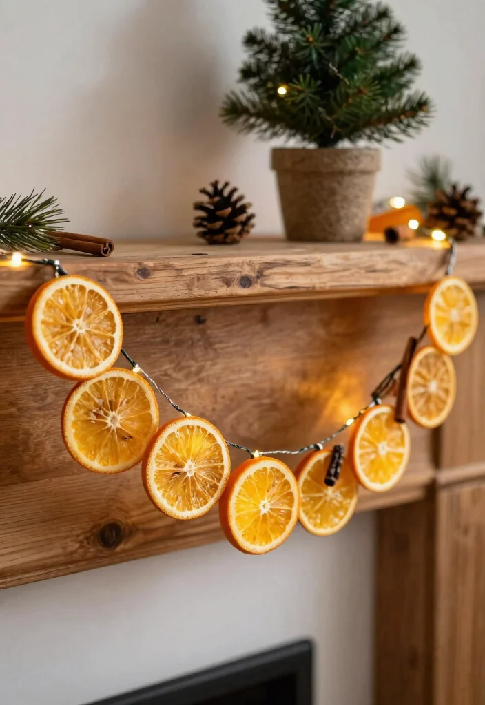 Christmas Decor Ideas DIY Crafts: Best Blog Guide with 18 Handmade Holiday Projects - 3. Dried Orange Garland 1