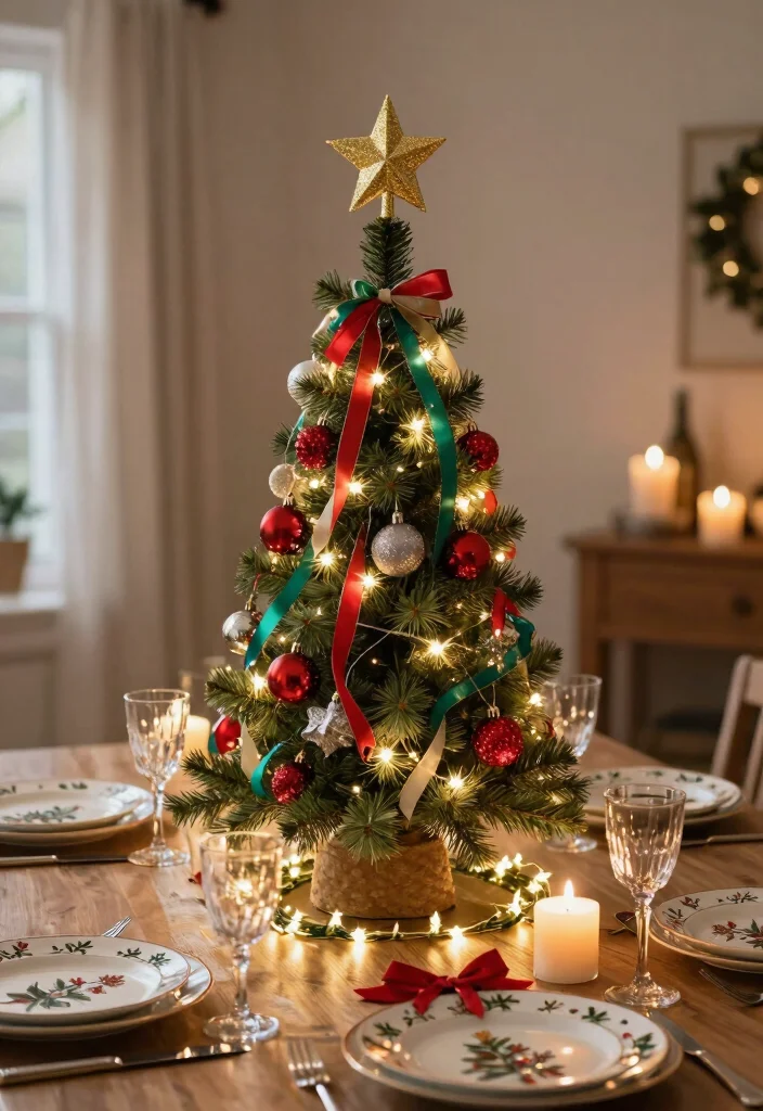 Christmas Dollar Tree DIY Decor: Best Blog Guide Featuring 20 Festive Budget Projects - 5. DIY Christmas Tree Centerpiece 1