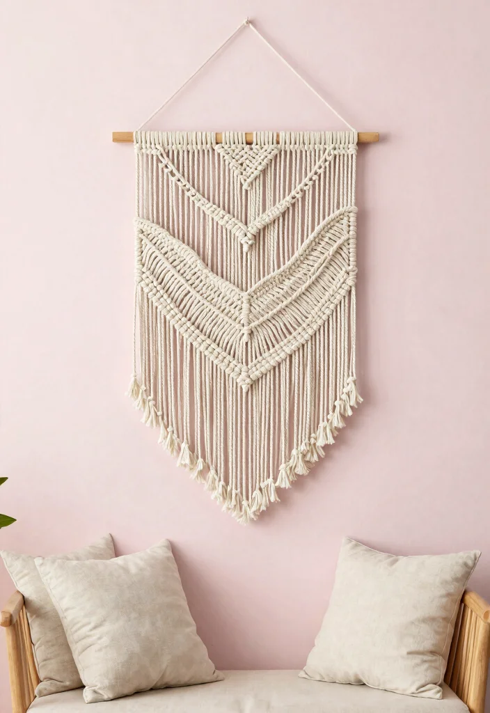 DIY Beachy Room Decor: Best Blog Guide with 18 Light Coastal Vibes - 14. Beachy Macramé Wall Hanging 1
