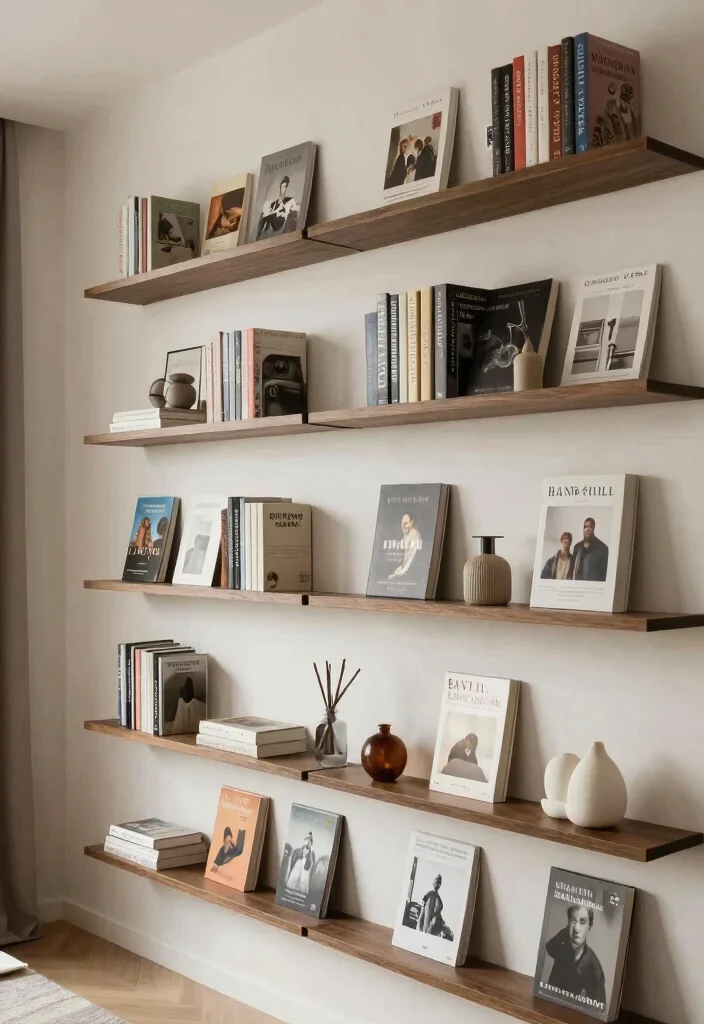 DIY Book Decor Ideas: Best Blog Guide with 18 Literary Styling Concepts - 17. Bookish Wall Shelves 1