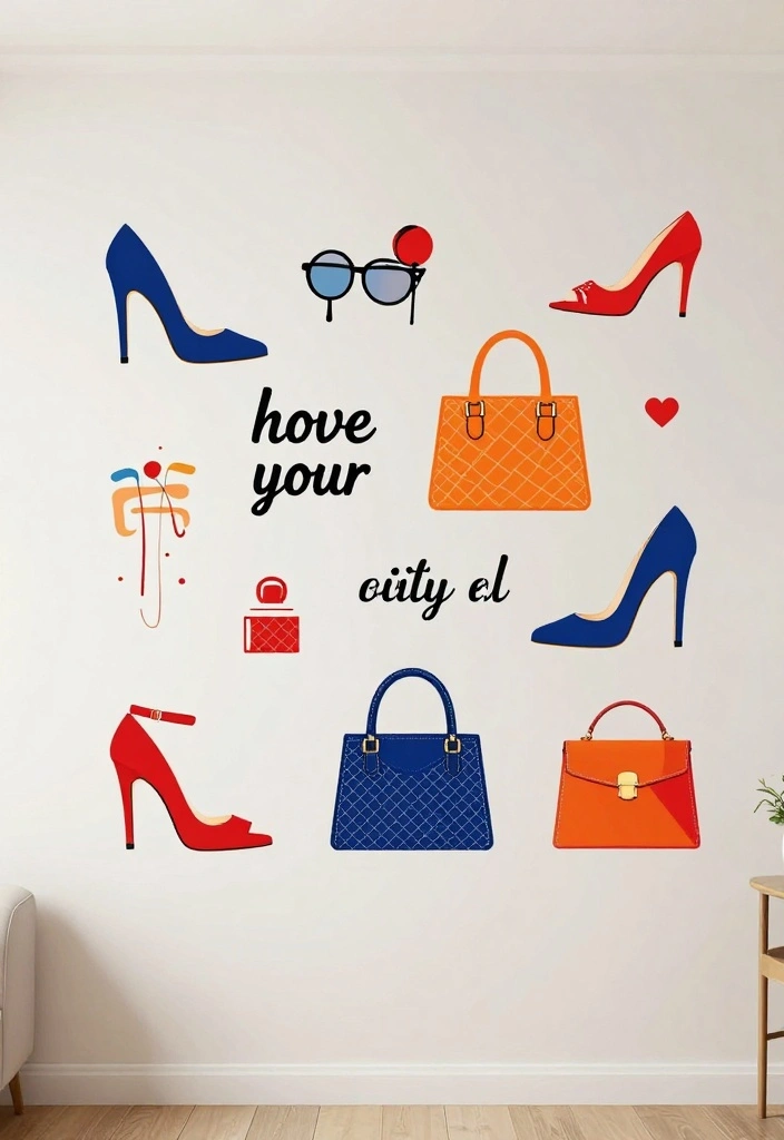 DIY Chanel Decor Dollar Stores: Best Blog Guide Featuring 19 Budget Luxury Looks - 15. Fashion-Forward Wall Decals 1