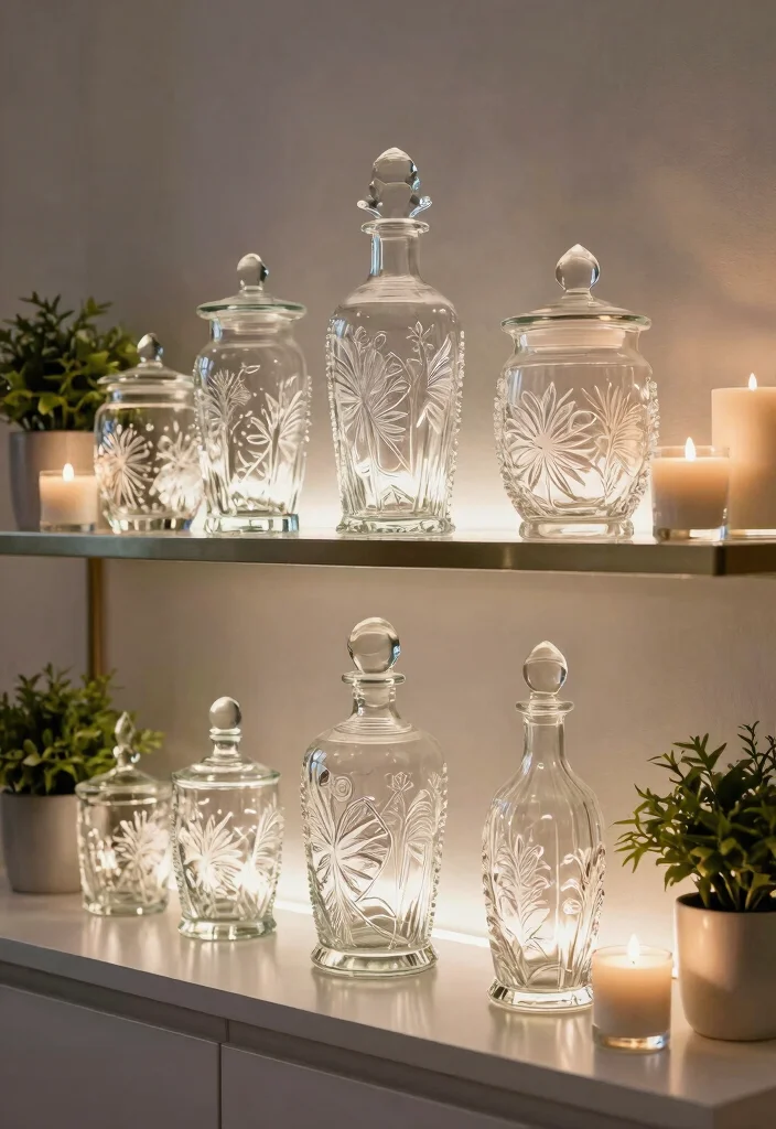 DIY Chanel Decor Dollar Stores: Best Blog Guide Featuring 19 Budget Luxury Looks - 16. Elegant Glass Decor 1