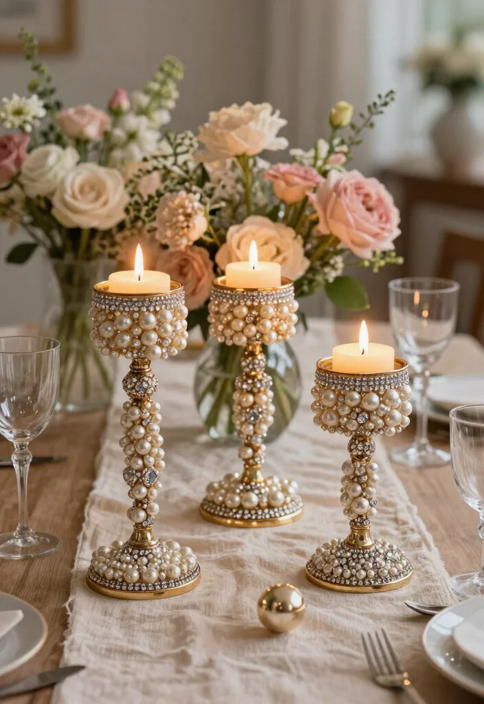 DIY Chanel Decor Dollar Stores: Best Blog Guide Featuring 19 Budget Luxury Looks - 4. Chic Candle Holders 1