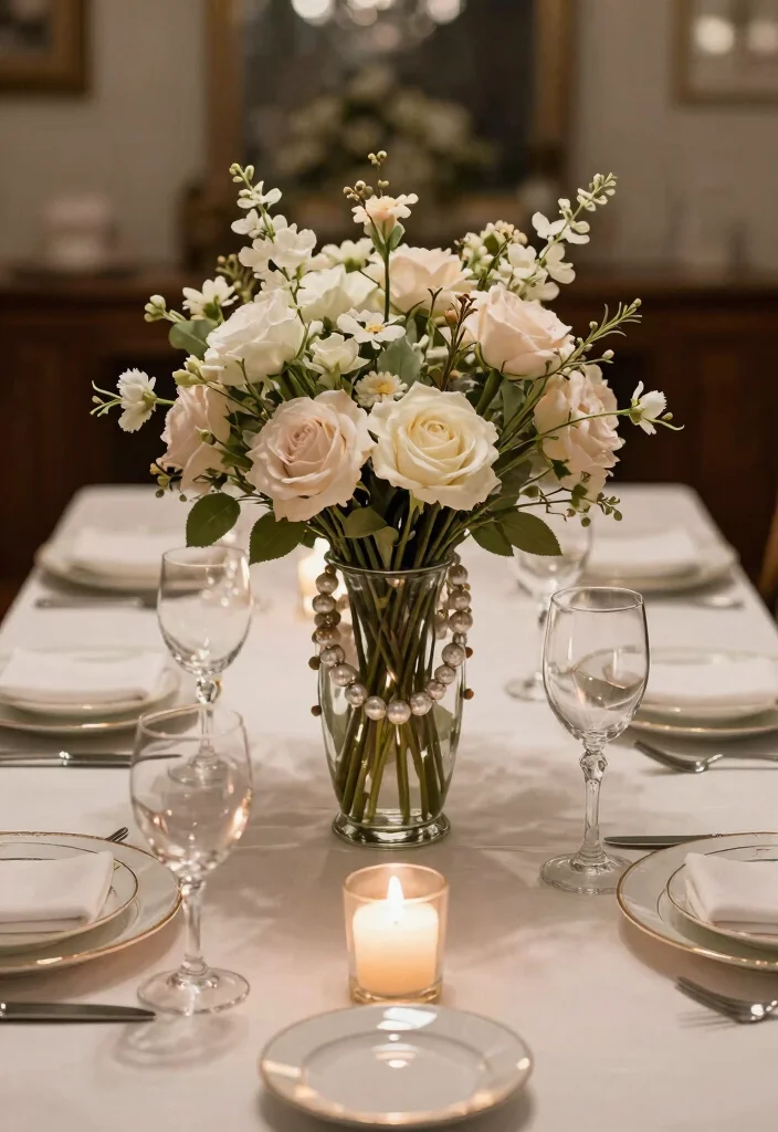 DIY Chanel Decor Dollar Stores: Best Blog Guide Featuring 19 Budget Luxury Looks - 9. Elegant Table Centerpieces 1