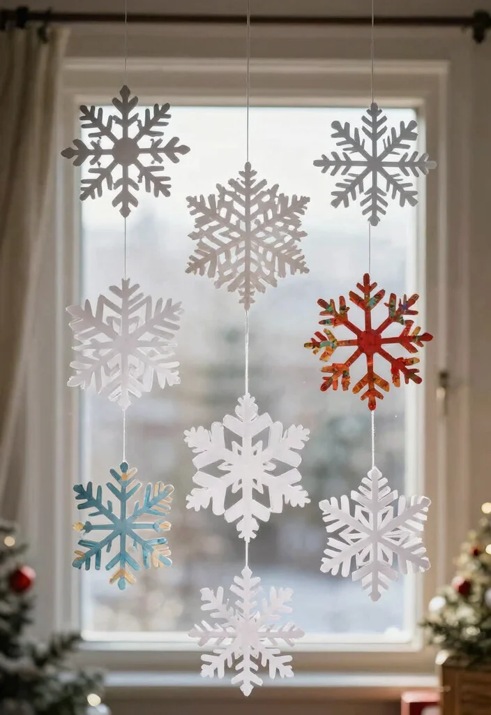DIY Christmas Home Decor: Best Blog Guide Featuring 20 Cozy Holiday Designs - 11. Simple Paper Snowflakes 1