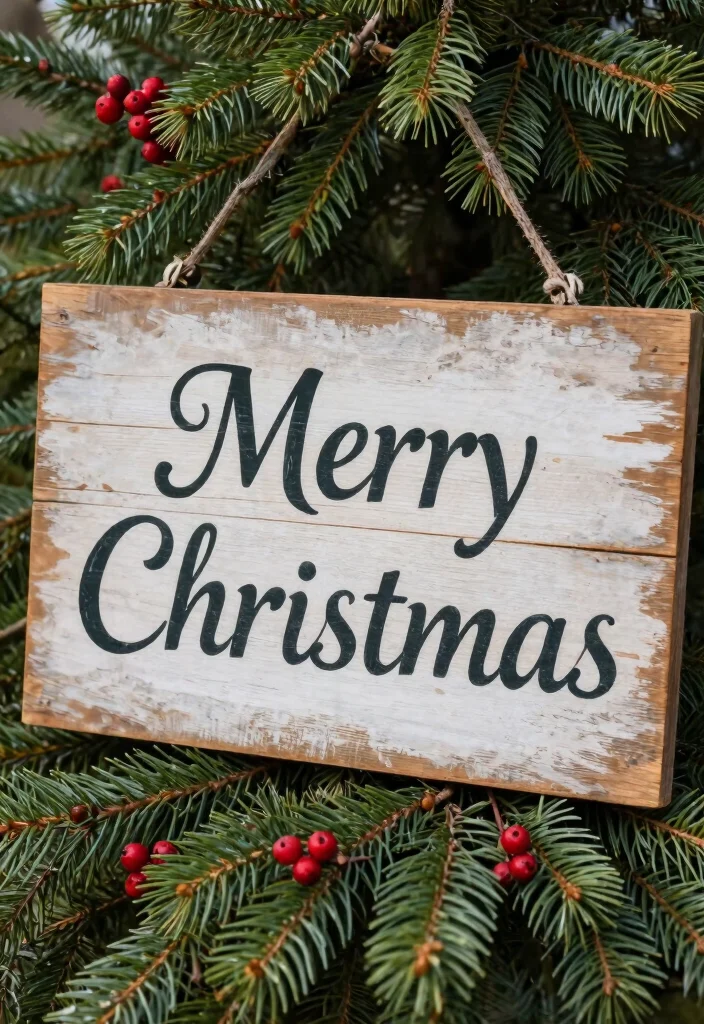 DIY Christmas Home Decor: Best Blog Guide Featuring 20 Cozy Holiday Designs - 2. Rustic Wooden Signs 1