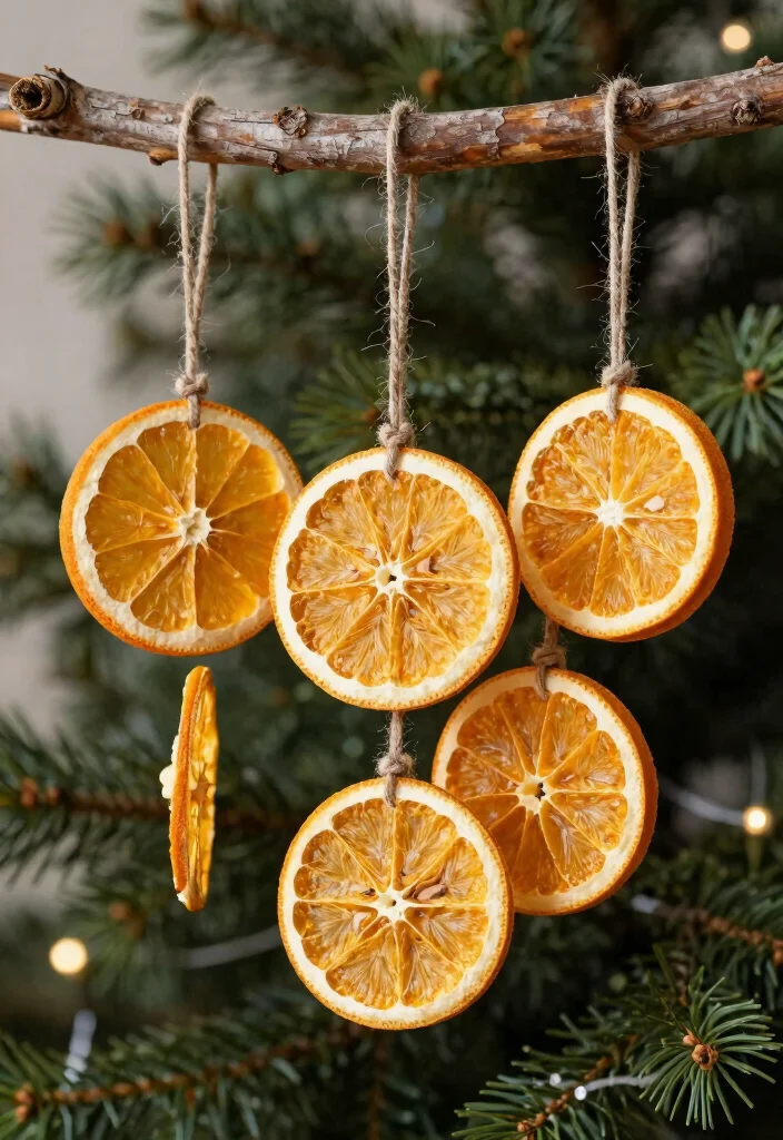 DIY Christmas Home Decor: Best Blog Guide Featuring 20 Cozy Holiday Designs - 9. Dried Orange Slice Ornaments 1