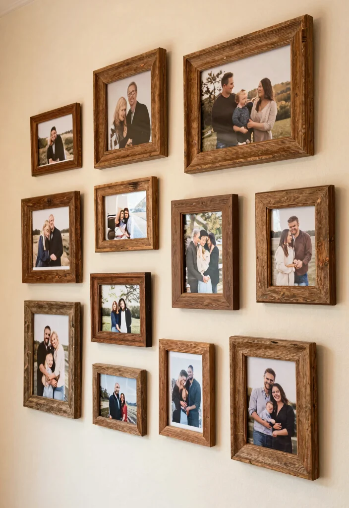 DIY Country Home Decor: Best Blog Guide Featuring 20 Rustic Styling Ideas - 13. Rustic Picture Frames 1