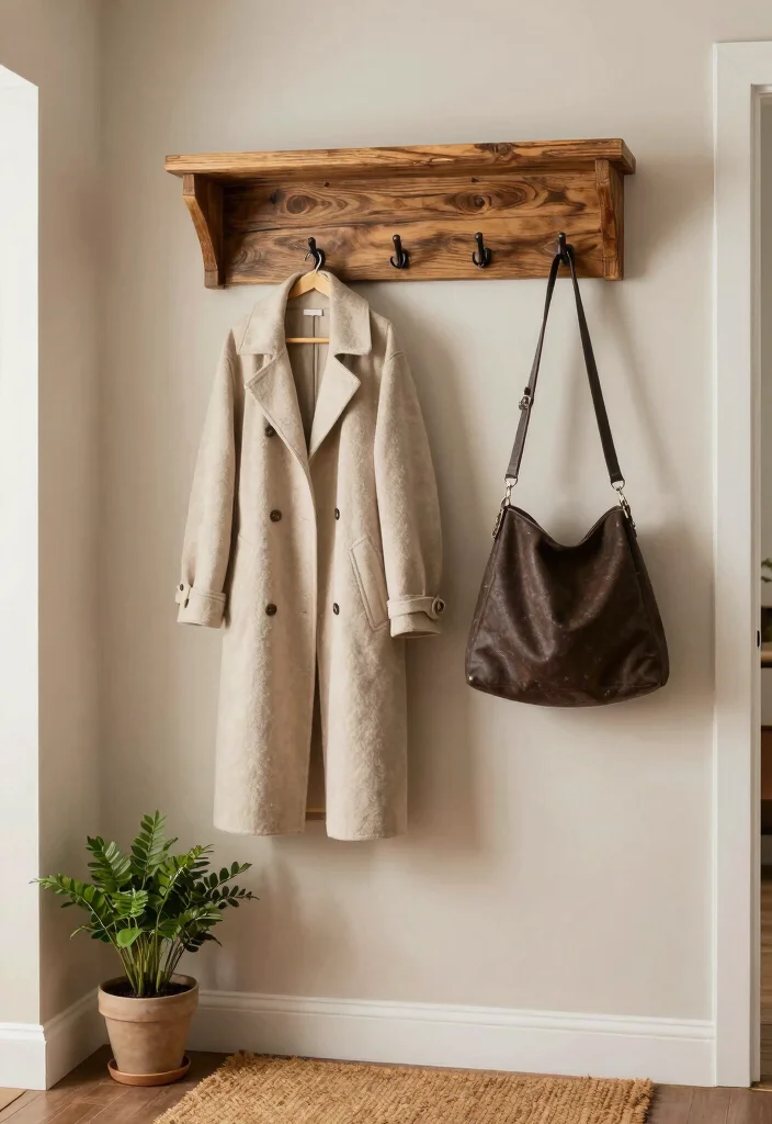 DIY Country Home Decor: Best Blog Guide Featuring 20 Rustic Styling Ideas - 17. DIY Farmhouse Coat Rack 1
