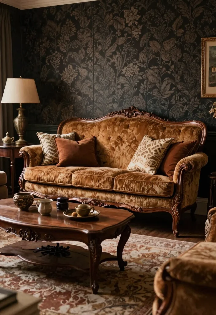 DIY Dark Academia Decor: Best Blog Guide Featuring 20 Moody Aesthetic Concepts - 15. Statement Furniture 1