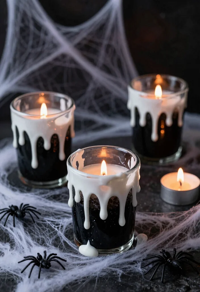 DIY Dollar Tree Halloween Decor: Best Blog Guide Featuring 20 Spooky Budget Projects - 1. Creepy Candle Holders 1