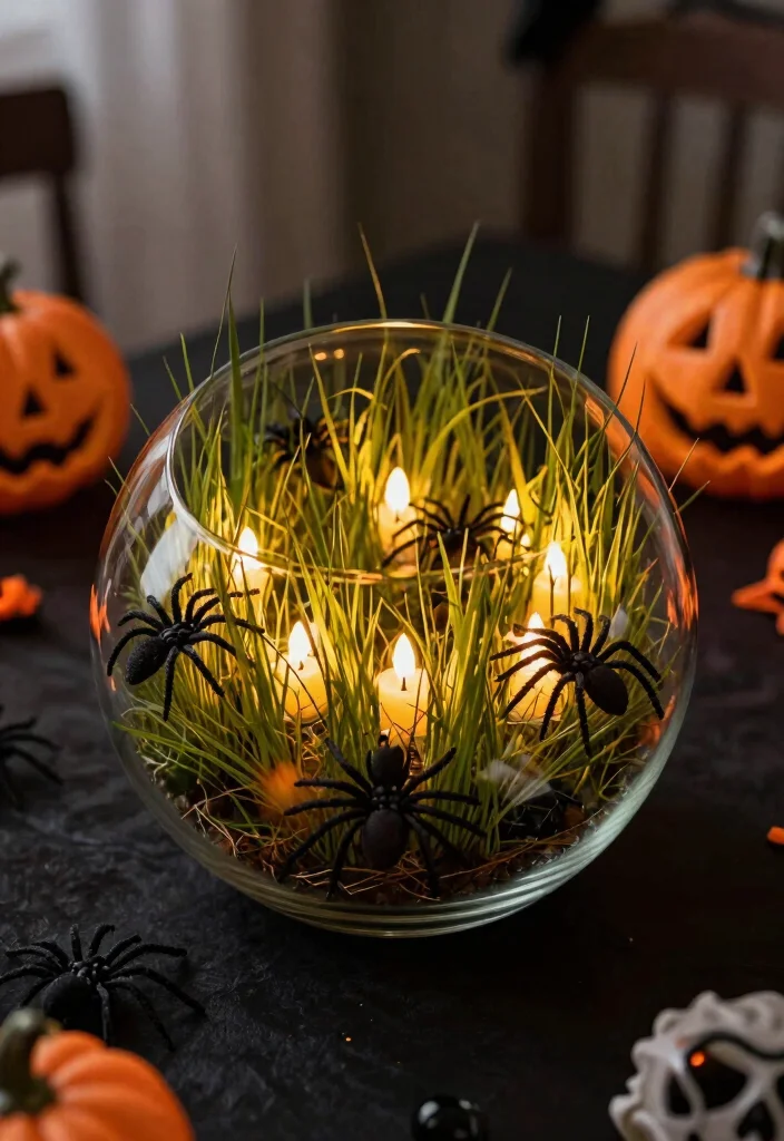 DIY Dollar Tree Halloween Decor: Best Blog Guide Featuring 20 Spooky Budget Projects - 13. Spooky Table Centerpiece 1