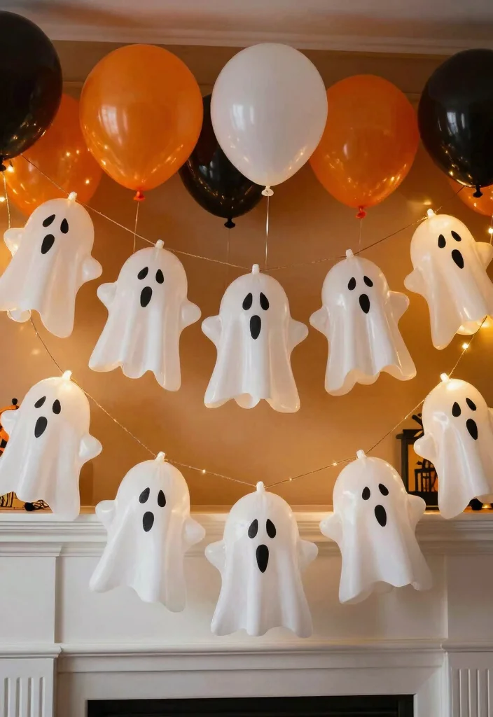 DIY Dollar Tree Halloween Decor: Best Blog Guide Featuring 20 Spooky Budget Projects - 4. Ghostly Garlands 1