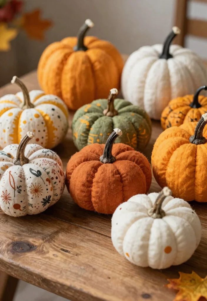 DIY Fall Decor Indoor: Best Blog Guide Featuring 20 Warm Seasonal Touches - 10. Fabric Pumpkins 1