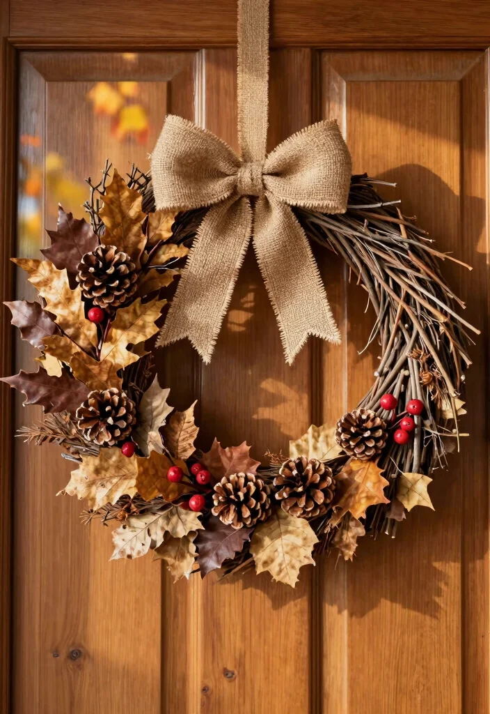 DIY Fall Decor Indoor: Best Blog Guide Featuring 20 Warm Seasonal Touches - 8. Handmade Wreaths 1