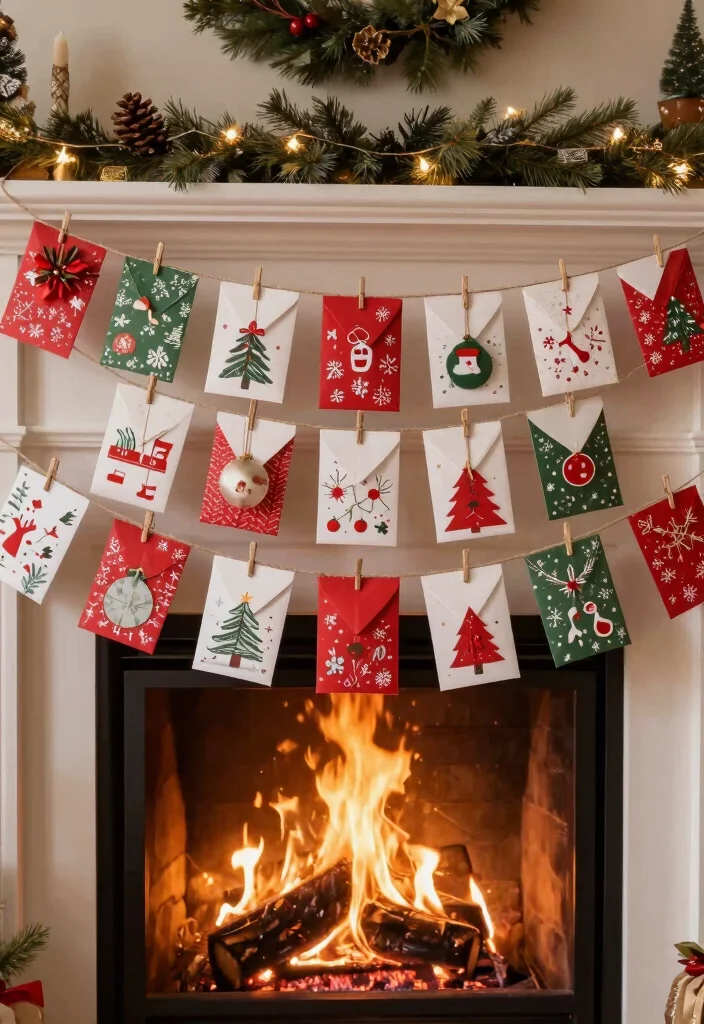 DIY Fireplace Christmas Decor: Best Blog Guide Featuring 20 Cozy Holiday Accents - 16. Advent Calendar Display 1