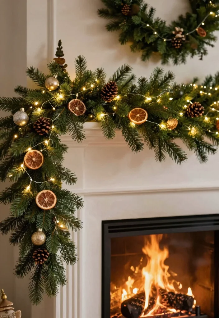 DIY Fireplace Christmas Decor: Best Blog Guide Featuring 20 Cozy Holiday Accents - 3. Festive Garland 1